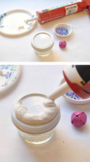 Cómo hacer un bote decorado imitando un pastelito relleno de caramelos 