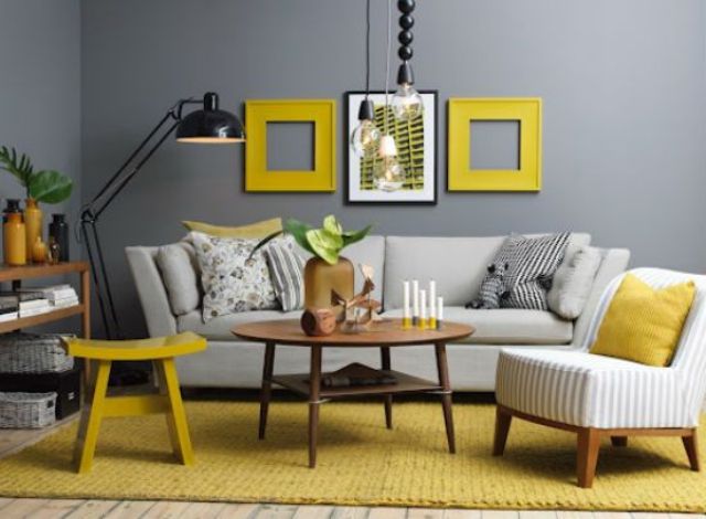 Color Pantone Del Año 2021 - Yellow And Grey Living Room Decor