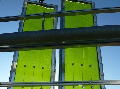 Arquitectura ecológica, fachadas realizadas con algas