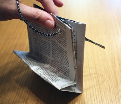 Cómo hacer bolsas con papel reciclado de periódico