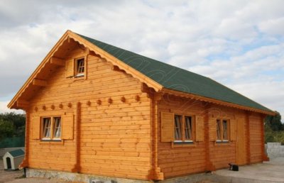 Casa prefabricada de madera de 72metros cuadrados