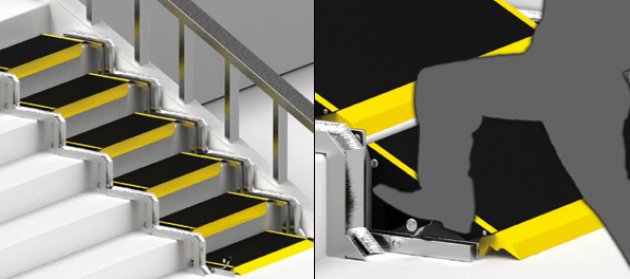 Las escaleras que se convierten en rampa. Un original sistema que resuelve la accesibilidad de nuestros edificios 
