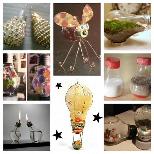 Cómo reutilizar bombillas para decoración, manualidades con bombillas, semilleros, lámparas... 