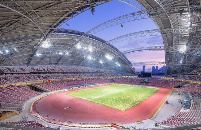La cubrición con cúpula más grande está en Singapur 