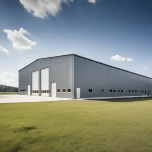 Beispiel für eine vorgefertigte Industriehalle aus Stahl