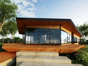 Wood frame construction using the Balloon Frame system